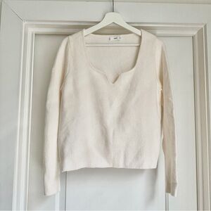 Mango Ivory White Sweater